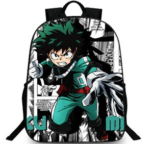 Izuku midoriya ryggsäck min hjälte akademi dag pack deku skolväska tecknad packsack bild ryggsport skolväska utomhus dagpac2891765