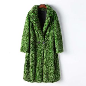 Autumn/Winter New 2024 Chain Genuine Fur For Women's Leisure Loose Long Full Mink Coat 6044