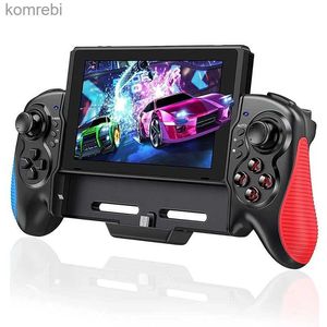 Kontrolery gier Joysticks do Nintendo Switch kontroler gry podwójne wibracje silnikowe ręczne Joypad Wbudowany 6-osiowy gyro joystick dla NS Controle L24312