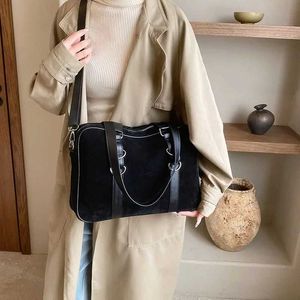 HBP Leather Velvet Shoulder Bags for Women 2024 Y2K Small Winter Female Underarm Crossbody Bag Handbags and Purses