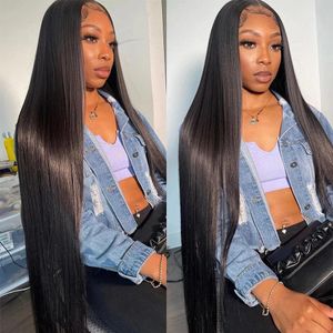 HD Lace Frontal Wig 30 40 Inch Straight Human Hair Wigs 180% 13x4/6 Transparent Lace Front Wigs 5x5 Human Hair Lace Closure Wigs