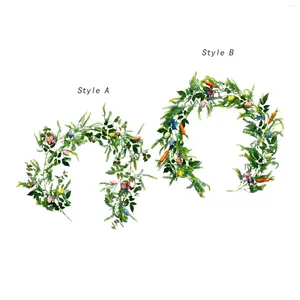 Decorative Flowers Easter Garland Greenery For Fireplace Kitchen Home Table