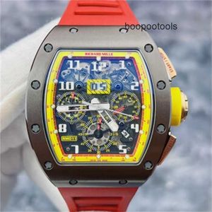 Designer Richardmill Wacth Automatic Movement Watches Swiss Made Richardmill RM011AO RG Badminton Elite Li Zongwei Limited Edition 30 Brown Yellow Color Aut XAQ3