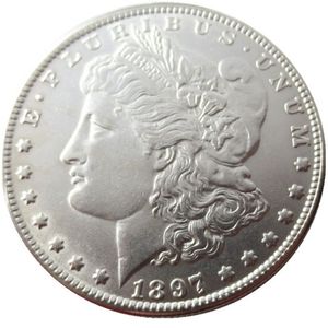 90% prata us morgan dólar 1897-p-s-o nova cor antiga artesanato cópia moeda ornamentos de latão decoração para casa acessórios285s