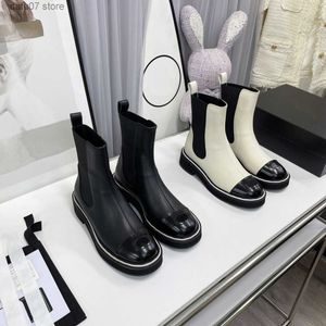 Boots Slippers Designer C أعلى جديد صغير عطر قصير الطيران نسج Lingge Lingge Chelsea Socksh240312