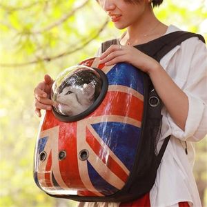 Переноска для собак, сетчатая сумка для путешествий, красочная переноска для кошек, дышащая сумка-рюкзак, портативная уличная сумка на двойное плечо249E