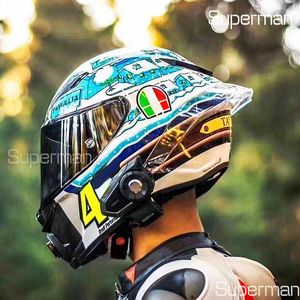 Casco moto integrale Pista GP RR WINTER TEST 2017 visiera antiappannamento Man Riding Car motocross racing casco da moto
