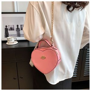 Bolsa de ombro designer best-seller marca novo coração amor saco elegante e popular uma caixa crossbody em forma de maquiagem para mulher