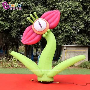 wholesale Original Design Advertising Inflatable Cartoon Flower Artificial Eye Flower Inflation Plants Balloons For Event Party Decoration