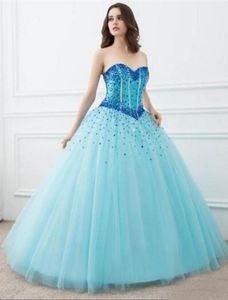 Prom Dresses Säljer Hearthaped Collar -paljetter Sparkling Back Strap Kjol Multilayer Network och Custom Package för Beauty 1304338