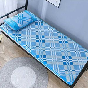 Other Bedding Supplies Summer Ice satin sleeping mat adult kids soft cozy luxury single or double mattress folding cool sheet bed protection pad