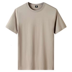 Summer T-shirt z krótkim rękawem czysty bawełniany pół okrągłego szyi luźne sport i swobodny bluza pucby duży kolor stały t