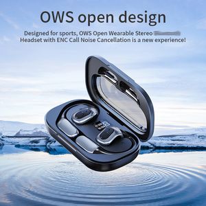 Nyaste design J13 Ows Earuds True Wireless Earhook Earpon Bluetooth 5.3 Stereo Sound Noise Avbokning Spel in-Ear Headset Bra kvalitet