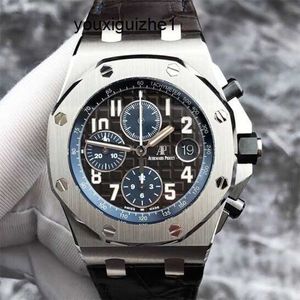 Брендовые тактические часы AP, мужские часы серии Royal Oak Offshore, прецизионные стальные мужские часы диаметром 42 мм, мужские часы для отдыха 26470ST.OO.A099CR.01 Precision