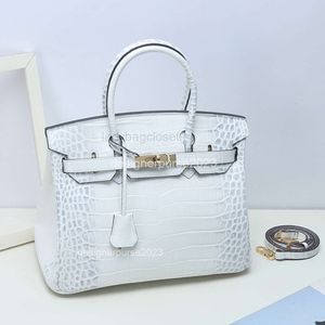 Bolsas femininas bolsas senhoras simples melhor saco clássico vendendo couro de crocodilo ombro grande capacidade bolsa l0h6vxa4 7k01