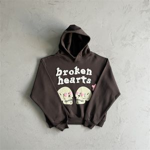 Broken Planet sweatshirt foam skull love printed letters fashion hip hop men and women loose hoodie warm sweatshirt