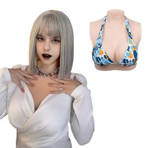 Silicone Fake Boobs Breast Forms Silicone Breastplate False Breasts For Crossdresser Drag Cosplay