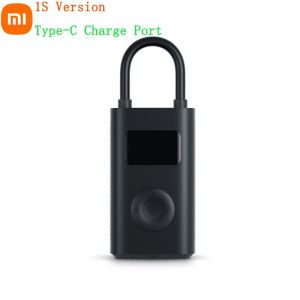 Control Original Xiaomi Mijia Portable Electric Air Compressor 1S Air Pump Tire Sensor Mi Inflatable Treasure For Motorcycle Car Soccer