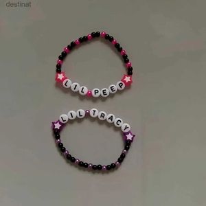 Perlen Y2k Perlenarmband Freundschaftsarmbänder Paar Ästhetik Geschenk für Sie Geschenk für Ihn Y2k ArmbänderL24213