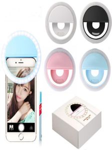 Selfie led anel de luz para o telefone móvel venda usb recarregável câmera clipe maquiagem telefone celular inteligente selfie anel light5468976