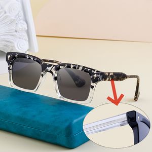 Großhandel Mode OEM Designer Luxus quadratische Propionsäure mit Metallbügel UV400 Shades Sonnenbrille für Männer Frauen