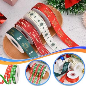 Party Decoration 10yards/Lot 10mm Christmas Ribbon Printed Grosgrain for Handmade Design DIY Gift Packing