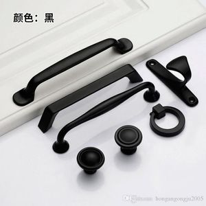 Aluminium Black Paint Cabinet Doors Handtag Pulls For Cabinets Shoe Cabinets Garderober Pulls Holder Drawers Holder Wine Cabinets H222F