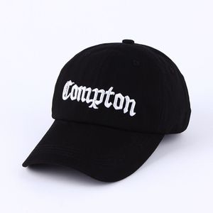 Boné de beisebol Compton masculino feminino snapback hip hop chapéu preto branco casquette J1225255D