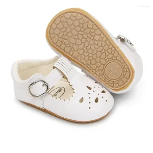 First Walkers Baby Girls Cute Moccasinss Solid Color Hollow-Out Soft Sole PU Leather Flats Shoes Non-Slip Princess