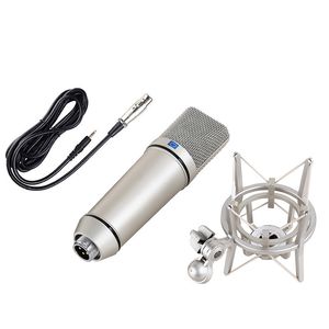 KINGLUCKY Cardioid Condenser Microphone, Metal Body, for Studio Recording, Vocals & Music - Compatible with Notebooks & Sound Cards