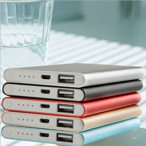 Ultra Thin Charging Bank 10000 Milliampere Supply Aluminium Alloy Shell Thin Meter Universal Polymer Battery Mobile Strömförsörjning