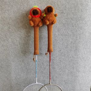 Badminton Racket Handle Cover Plush Doll Grip Protectors Handcraft Gift 240223