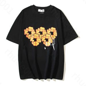 Projektant Offs T Shirt Summer Luxurys Mens i damskie odzież luźne koszulki Man Casual Street Graffiti Bluza krótkie rękawy Tshirty Białe 2024 koszule