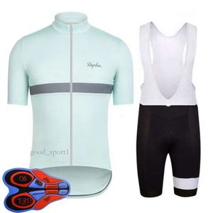 Rapha Team Sommer Herren Radtrikot Set Kurzarmhemden Trägershorts Anzug Rennrad Uniform Outdoor Sport Outfits Ropa Ciclismo 673