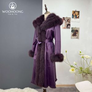 Rabbit Wuhuang's Integrated New Jacket For Women's Long Slim Fit Fox Fur Large Lapel Clothing To Keep Warm In Winter 1610