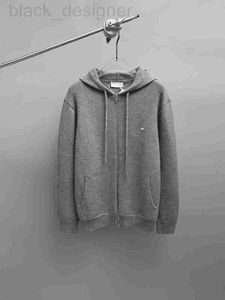 Men's Hoodies & Sweatshirts designer Correct version CL Home 2023 new knitted cardigan sweater fashion trend versatile men and women's same zippered jacket BNOX
