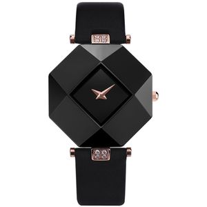 Новые модные роскошные женские часы Новые модные женские деловые часы Керамический корпус Кожаный ремешок Relogio Feminino Lady Quartz Wr227S