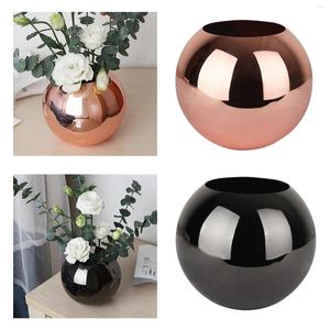 Vases Stainless Steel Planter Sphere Pot For Succulents Cactus & Small Plants Desk Window Or Modern Kitchen