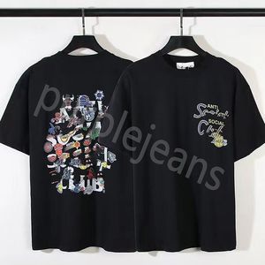 新しいメンズデザイナーTシャツアンチソシアルTシャツ短袖Tシャツ青少年ヒップホップハイストリートTシャツクラブシャツ品質ファブリックストリートウェアブランドTシャツマンウーマントップ