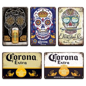 Nowy Corona Extra Poster Plakat Decor Wall Znak metalowy zabytkowe pub bar toaleta domowa plażowa dekoracja salonu