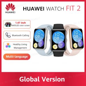 Часы НОВЫЕ HUAWEI WATCH FIT 2 1,74-дюймовый полноэкранный дисплей HUAWEI |Bluetooth-вызовы |Управление здоровым образом жизни WATCH FIT 2