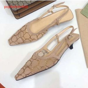 2024SSs Sandals Designer Sling Back Summer Mode Frauen Luxus Strasshochzeits Sandles Sliders High Heels Fashion Shoes6688
