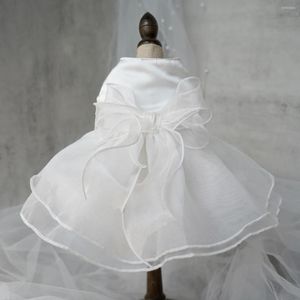 Dog Apparel Clothes Wedding Dress Pet Skirt Clothing Supplies Accessories239J
