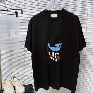 Mäns T-shirts Designer Gu Gujia Rätt hög version 24SS Spring/Summer New Letter Printing Casual Trend Kort ärm Samma stil för män och kvinnor Myy8