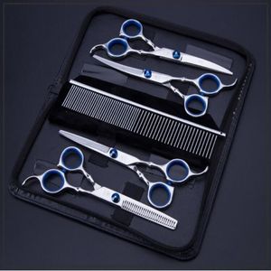 Hund Grooming Pet Scissors Grooming Tool Set Decoration Hair Shears Curved Cat Shearing Hairdress Supplies258d