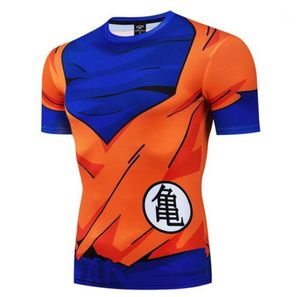 Men039s TShirts Men T Shirt Homme Compression Costume Vegeta Tshirt Son Goku Fitness Leggings Shorts Sportwear4774670