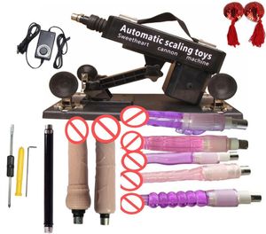 Automatic Sex Machine Gun Set for Men and Women with Many dildo 6 cm Retractable Adjustable Speeds love Machines3477227