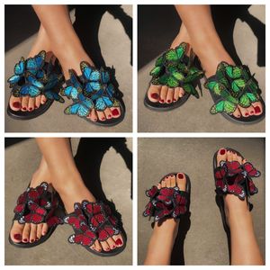 Fashion Luxury Designer Slide Women Summer Beache Sandal Party Wedding Flat Slippers Shoes Classic Sandal Slippers Women blue GAI