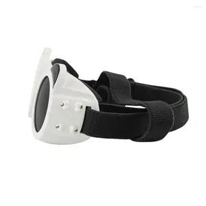 Abbigliamento per cani Occhiali regolabili Occhiali per animali domestici Set per cani di piccola taglia Occhiali da sole antivento anti-UV con cinturini per esterni