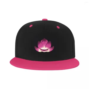 Ball Caps Personalized Beautiful Lotus Flower Blossom Baseball Cap Flat Skateboard Snapback Men Women's Adjustable Plants Hip Hop Hats